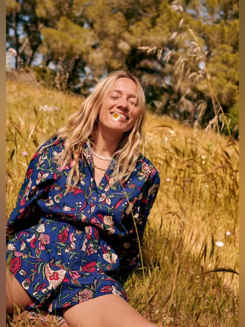 Sezane vibrant floral